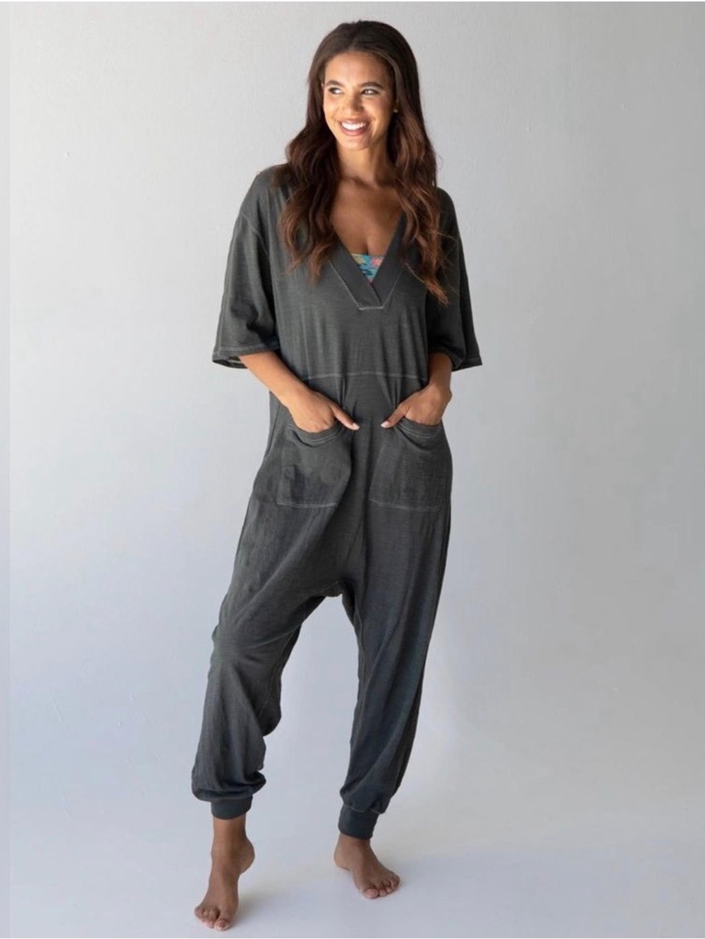 Natural Life Charlie Cotton V-
Neck Jumpsuit